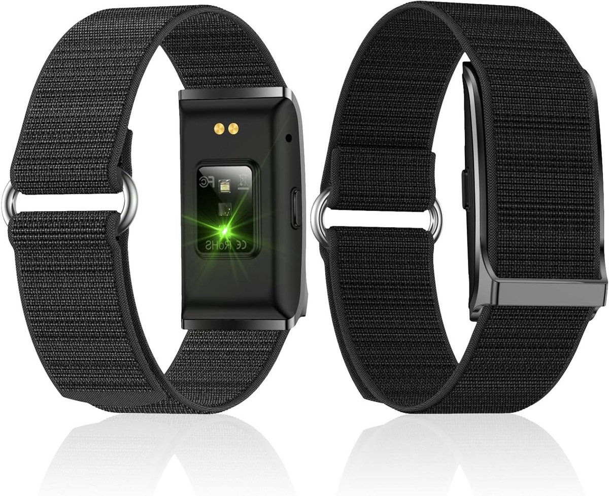 Slimme Polsband - Activiteitstracker - Continue Monitoring - Waterdicht - Zwemmen - Duiken - Surfen - Baden - Geschikt voor Merk - Zwart - Slimme Armband.