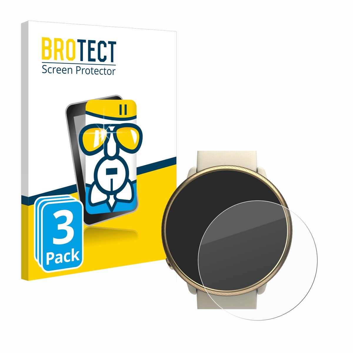 Screenprotector 3 Stuks voor Polar Ignite 2 Beschermglas transparant
