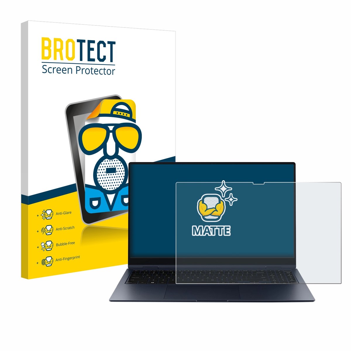 BROTECT - Screenprotector voor Samsung Galaxy Book Pro 360 15" - Folie Beschermfolie matte