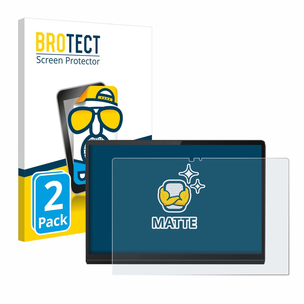 BROTECT - Screenprotector voor Lenovo Yoga Tab 13 - Folie Beschermfolie matte 2 Stuks