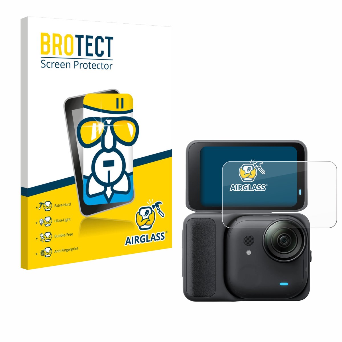 Screenprotector voor Insta360 Go Ultra Beschermglas transparant