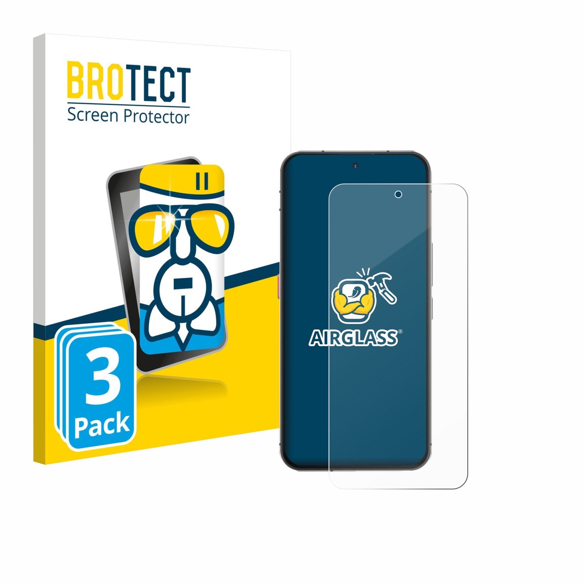 Screenprotector 3 Stuks voor Oukitel WP210 5G Beschermglas transparant