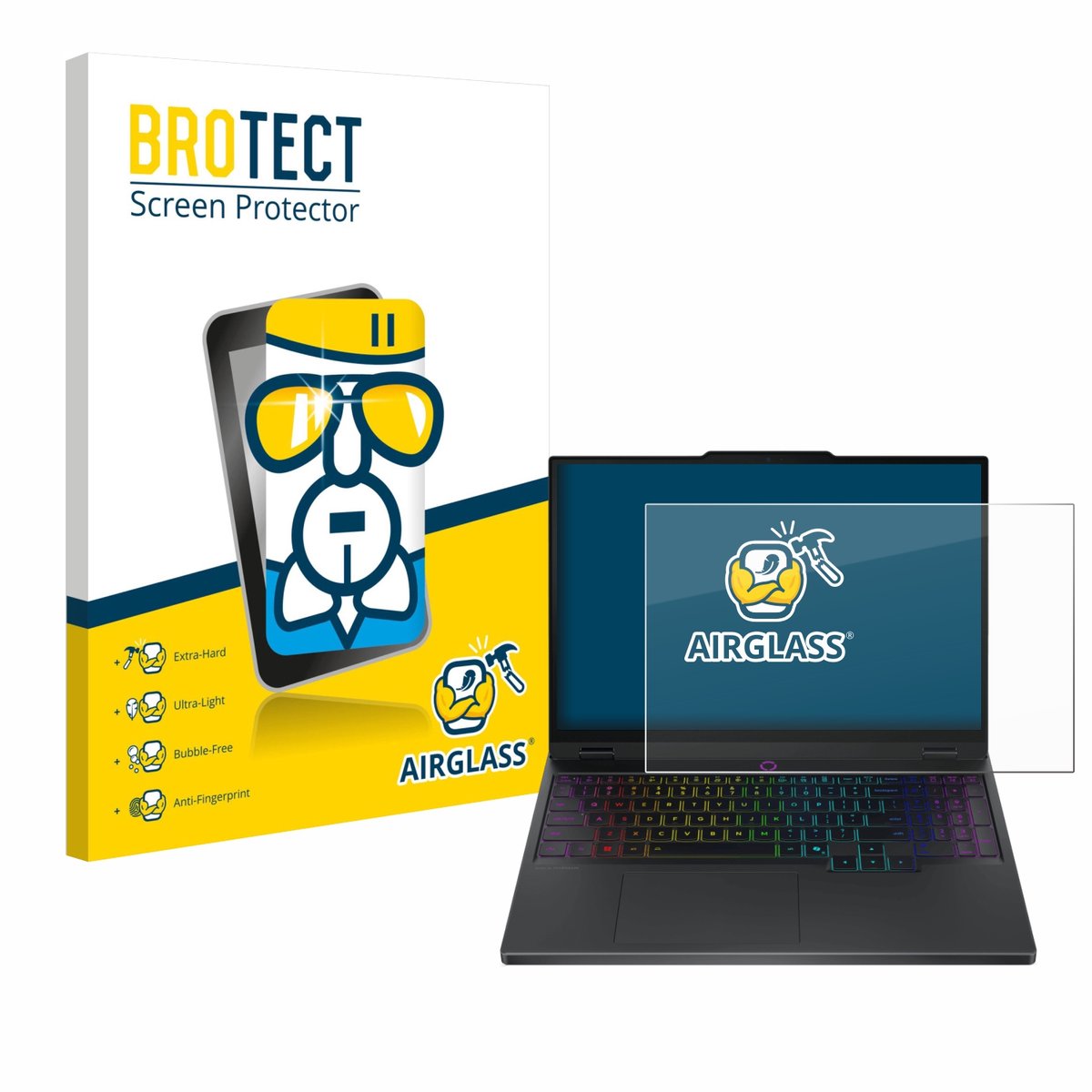 Screenprotector voor Lenovo Legion 5i Gen 10 15" Beschermglas transparant