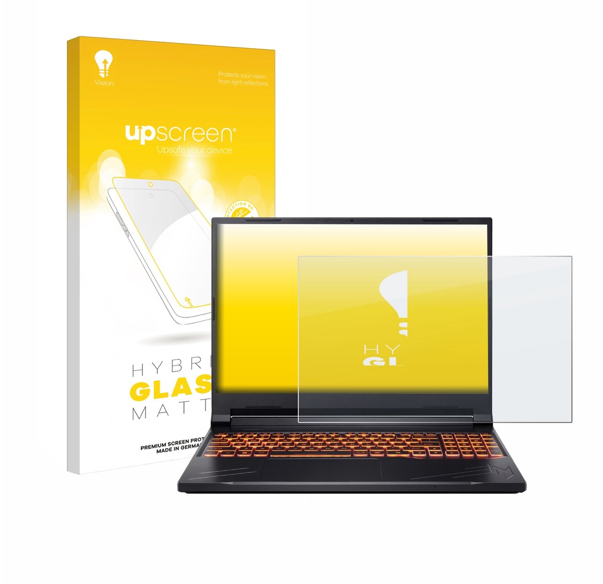 upscreen - Screenprotector voor Acer Nitro V 16 - Folie Beschermfolie Beschermglas matte