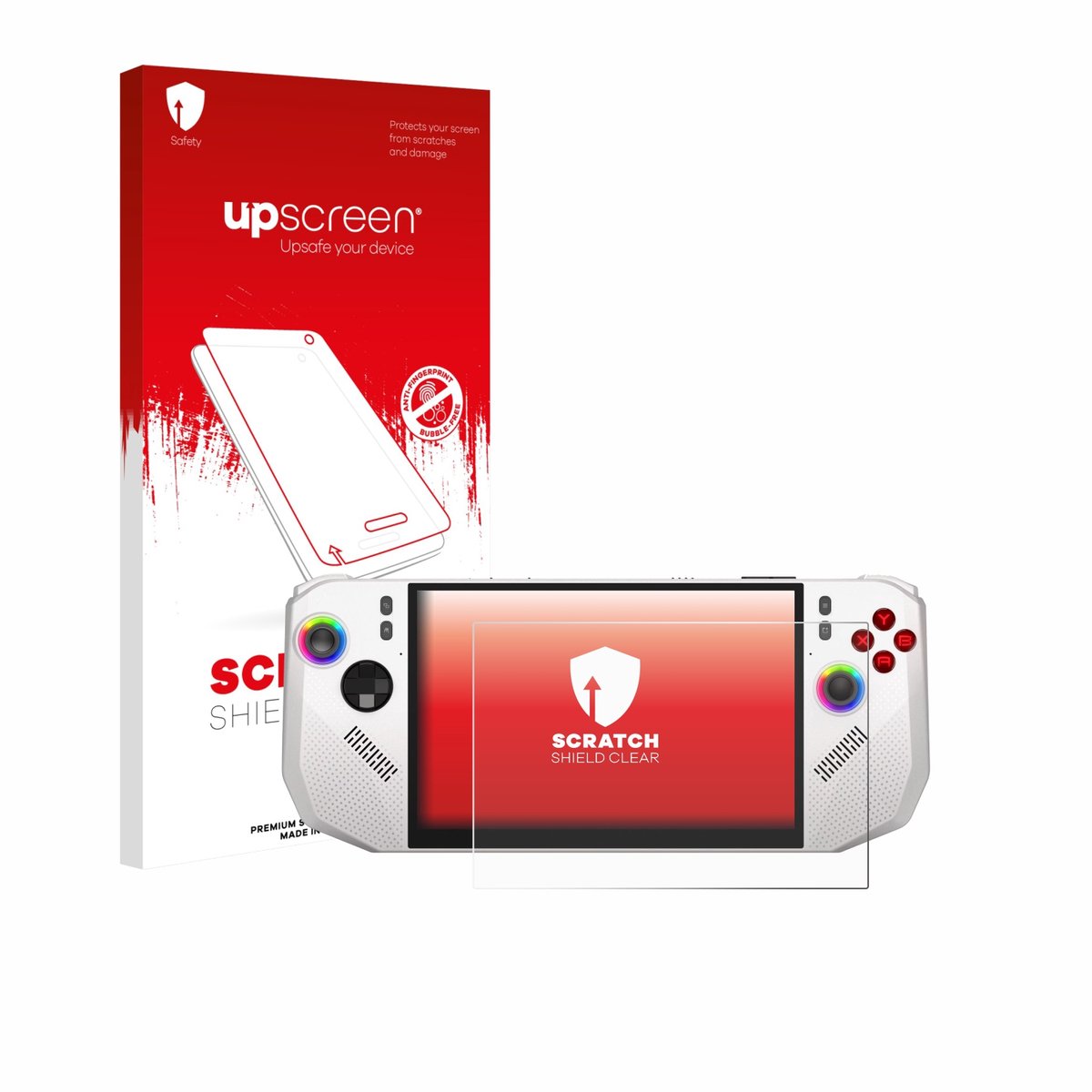 upscreen - Screenprotector voor MSI Claw A8 BZ2EM - Folie Beschermfolie transparant