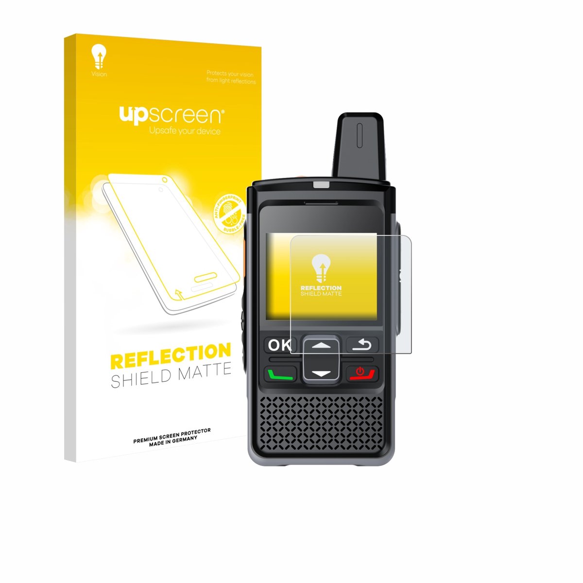 upscreen - Screenprotector voor Hytera PNC360S - Folie Beschermfolie anti glare matte
