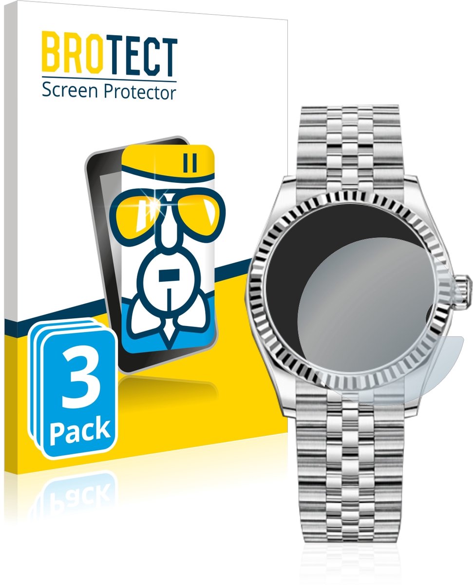 Screenprotector 3 Stuks voor Rolex Datejust 31 Beschermglas transparant