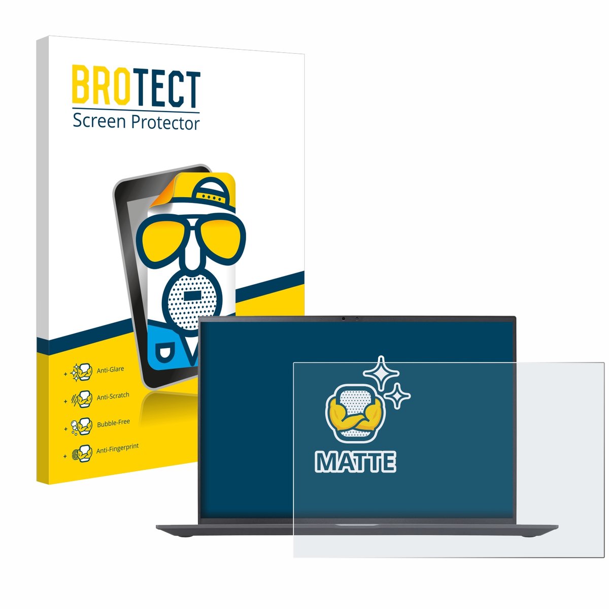 BROTECT - Screenprotector voor LG gram 16'' 2023 - Folie Beschermfolie matte