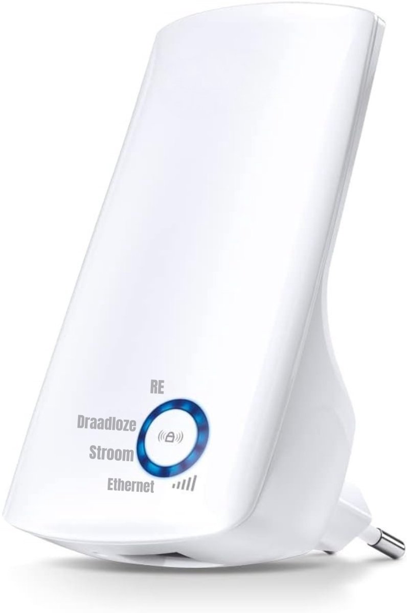 SCH® WIFI Versterker Stopcontact - WIFI Versterker - Wit - 7cm x 11cm x 8cm