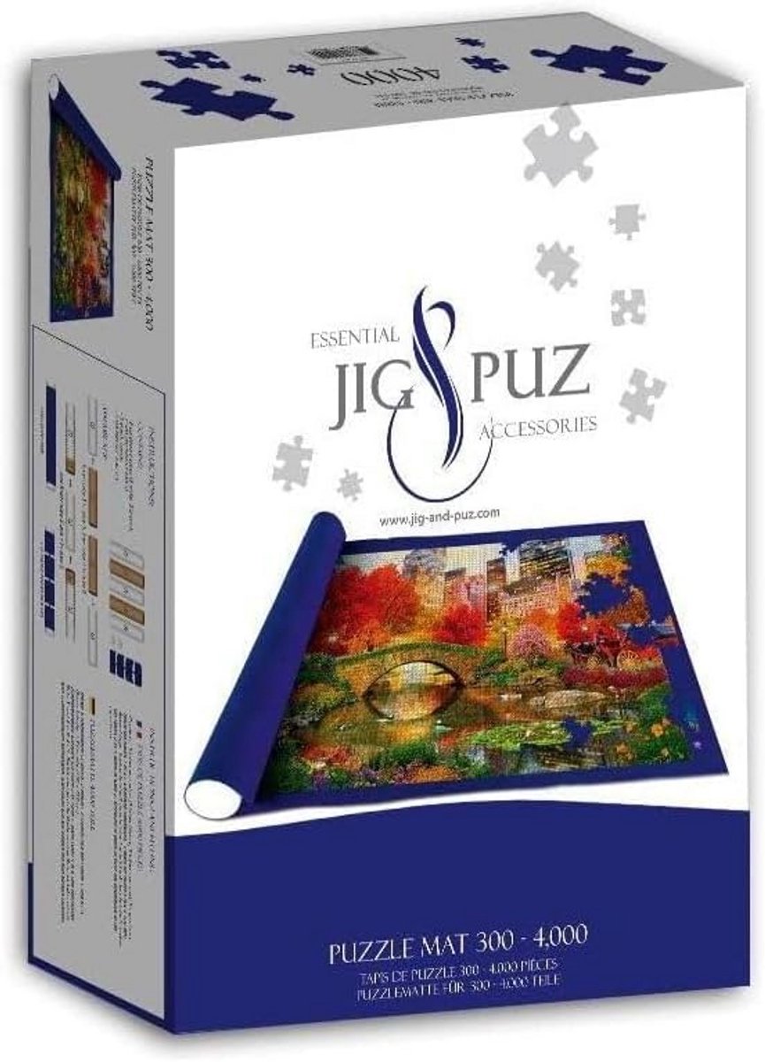 Puzzelmat met Rol voor 300 tot 4000 Stukjes - Puzzel Opbergen en Beschermen