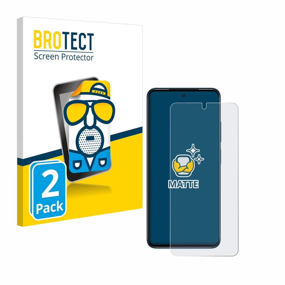 BROTECT - Screenprotector voor Xiaomi Redmi Note 11 - Folie Beschermfolie matte 2 Stuks