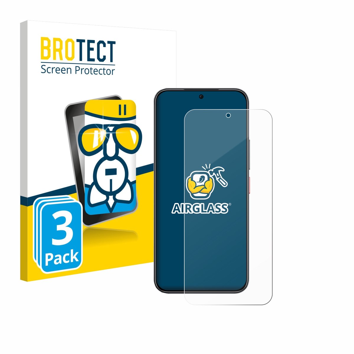 Screenprotector 3 Stuks voor Nubia Air Beschermglas transparant