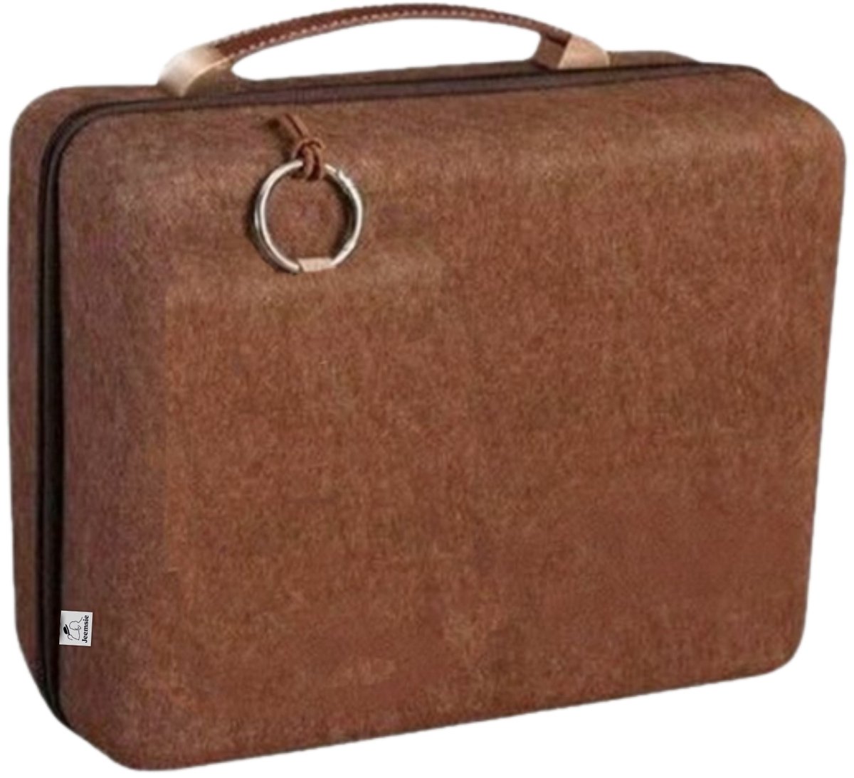 Luxe Laptoptas Organizer – Aktetas met Handvat – Documentenmap voor Laptop, Tablet & Accessoires – Zakelijke Opbergtas – Bruin