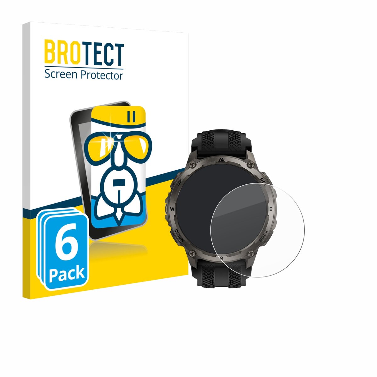 Screenprotector 6 Stuks voor Kospet Tank T4 Beschermglas transparant