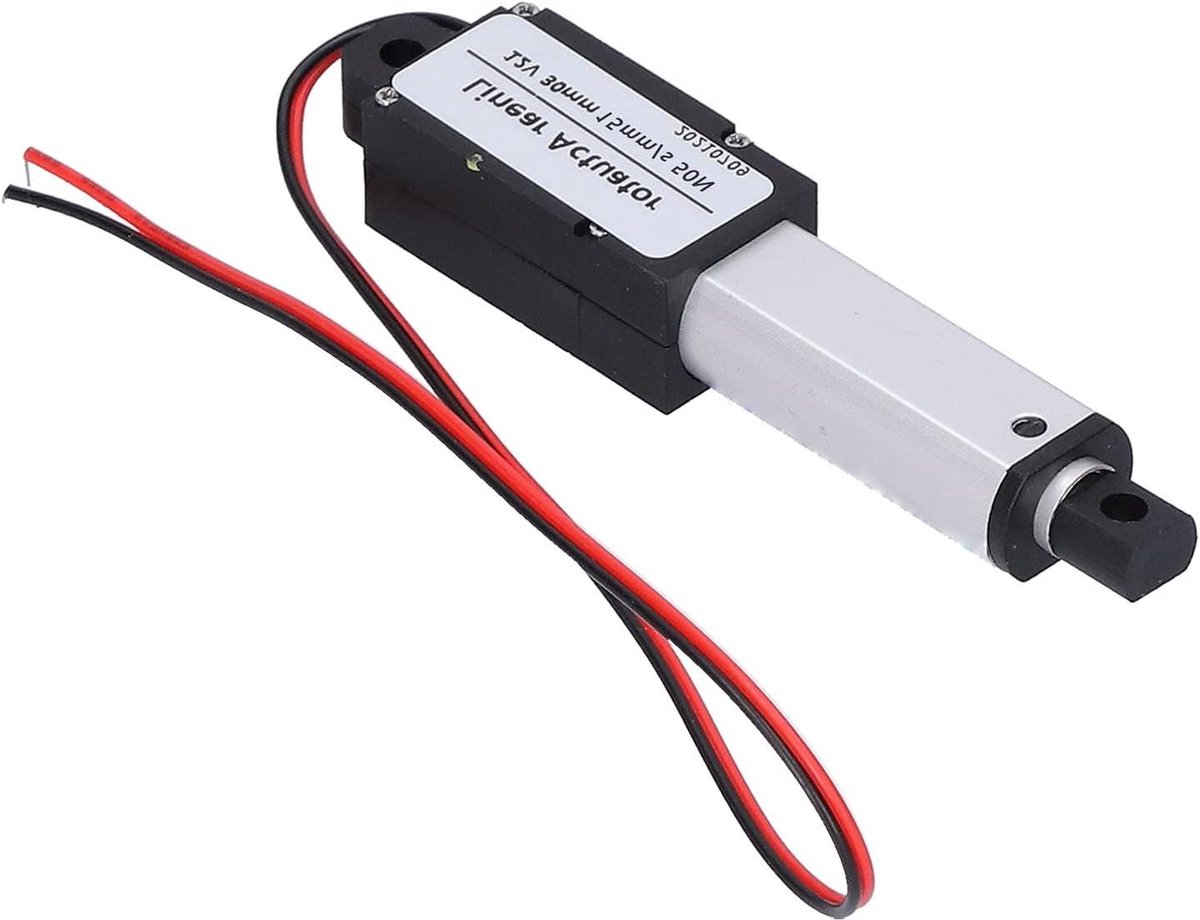 Allecto- Elektrische Lineaire Actuator - Waterdicht - 12V - Mini - Ruisonderdrukkend - Geschikt voor 12V DC - Slag 30 mm, Snelheid 15 mm/s, 50N