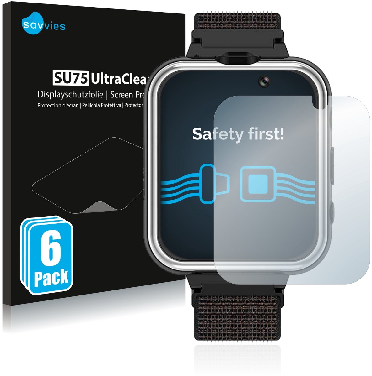 Savvies - Screenprotector voor Pthtechus X32 - Folie Beschermfolie transparant 6 Stuks