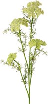 Plante artificielle d'aneth avec longue tige fleur de prairie vert blanc 87 cm