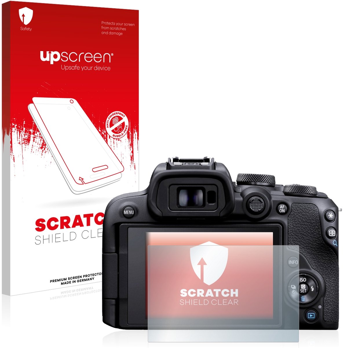upscreen - Screenprotector voor Canon EOS R10 - Folie Beschermfolie transparant