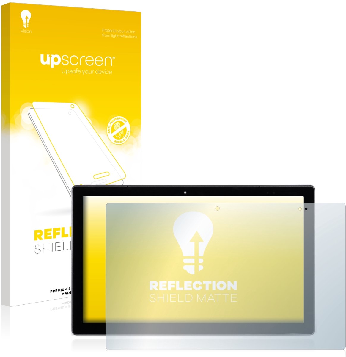 upscreen - Screenprotector voor Wortmann Terra Pad 1162 N4120 W11 Pro - Folie Beschermfolie anti glare matte