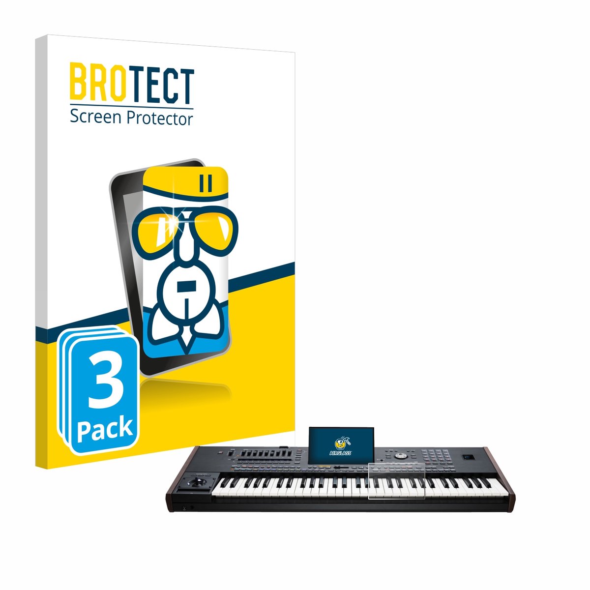 Screenprotector 3 Stuks voor KORG Pa5X Beschermglas transparant