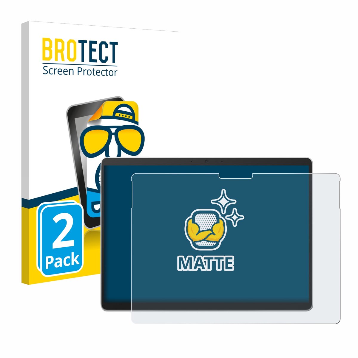 BROTECT - Screenprotector voor Microsoft Surface Pro 10 - Folie Beschermfolie matte 2 Stuks