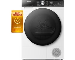 Hisense 5S Serie DH5S102BW - Wasdroger met Energielabel C - Warmtepompdroger - 10kg - ConnectLife - Basket Dry