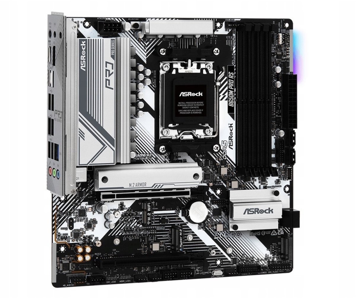 ASRock B650M PRO RS – MicroATX Moederbord – DDR5 – AM5 – 2.5G LAN – PCIe 4.0 – Gaming