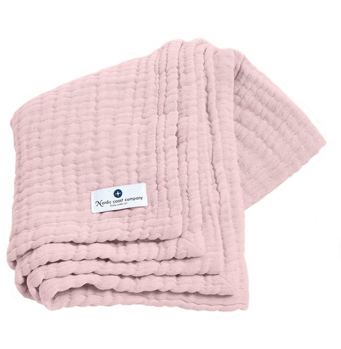 Oudroze 4 in 1 mousseline babydeken