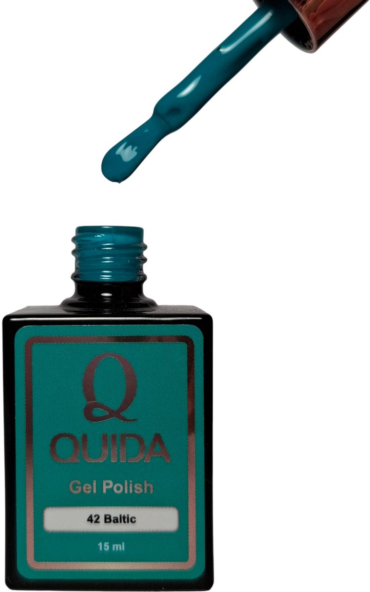Quida Gelpolish #42 Baltic - Intense blauwgroene, oceaanachtige tint