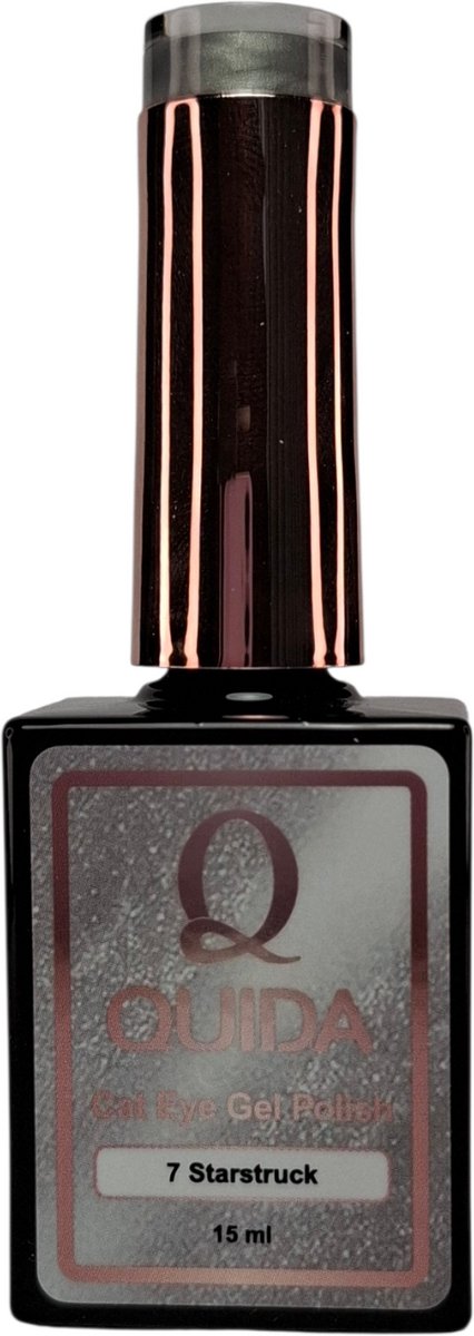 Quida cat eye gelpolish #7 starstruck- zilveren velvet cateye