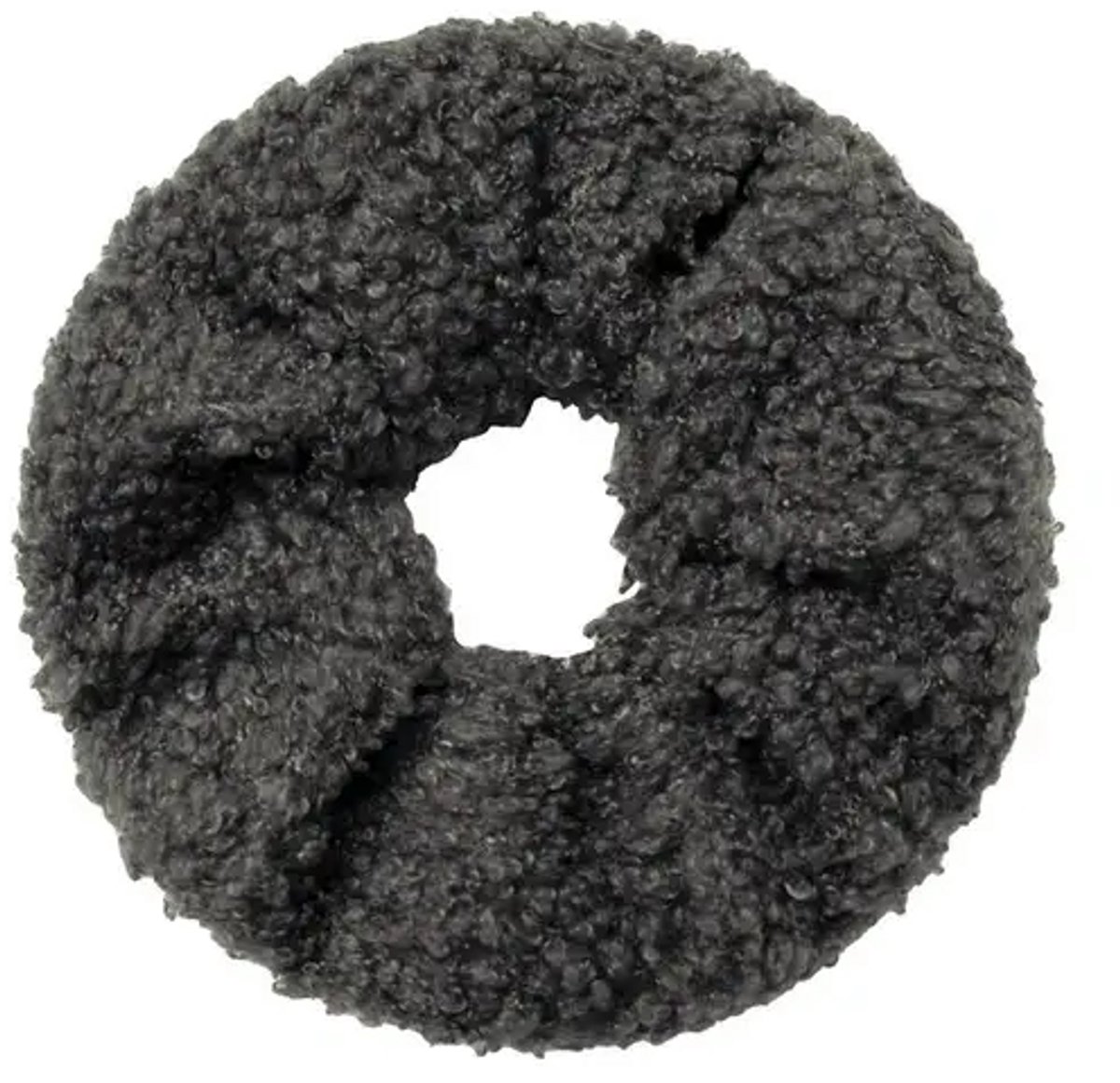 Scrunchie Teddy Stof Grijs - Yehwang - LotusPiercingsNL