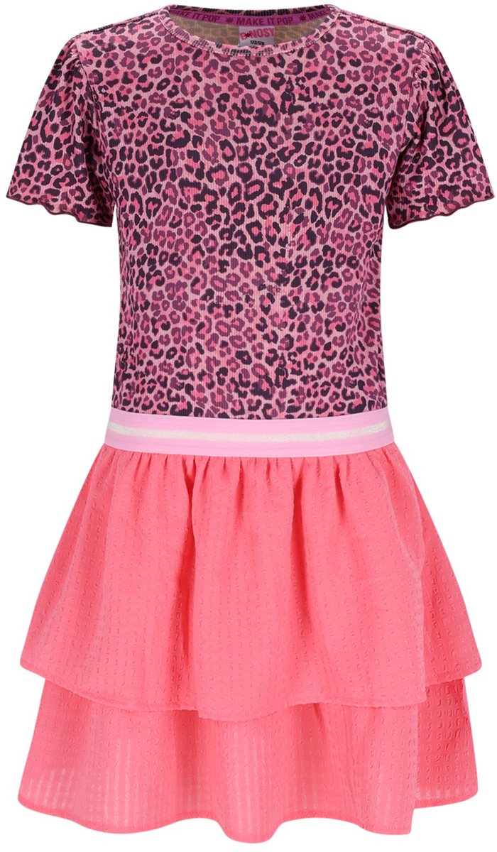 B.Nosy Y602-5852 meisjes jurk roze - Maat 110