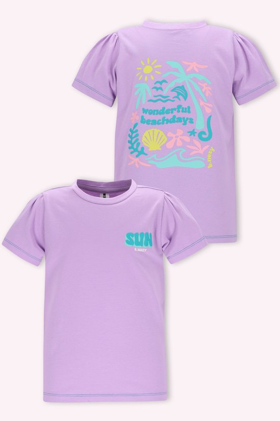 B.Nosy Y602-5409 Meisjes T-Shirt lila - Maat 134/140
