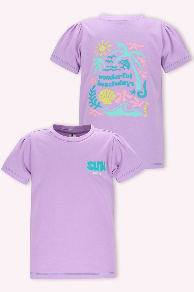 B.Nosy Y602-5409 Meisjes T-Shirt lila - Maat 134/140