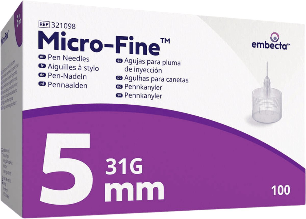 Micro-Fine Pennaalden 5 mm 31G