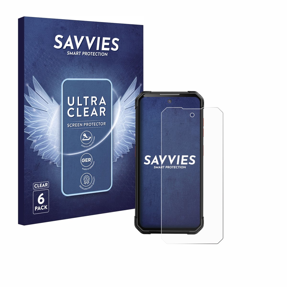 Savvies - Screenprotector voor iiiF150 B2 - Folie Beschermfolie transparant 6 Stuks