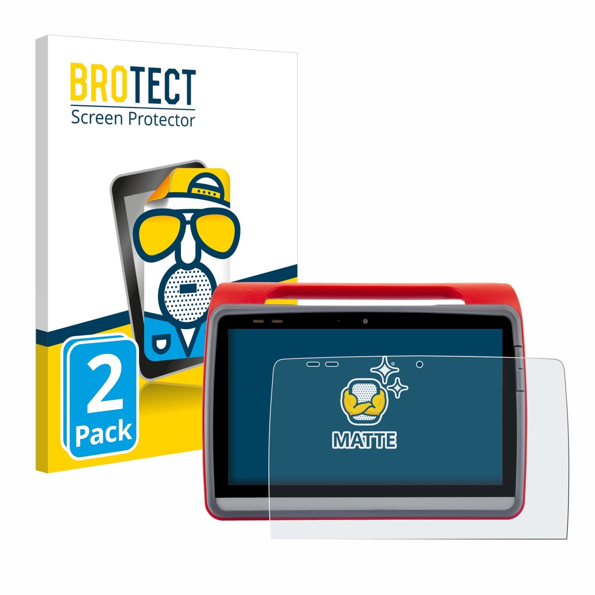BROTECT - Screenprotector voor medDV NIDApad - Folie Beschermfolie matte 2 Stuks