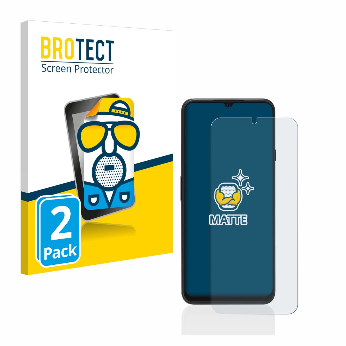 BROTECT - Screenprotector voor Cubot P80 - Folie Beschermfolie matte 2 Stuks