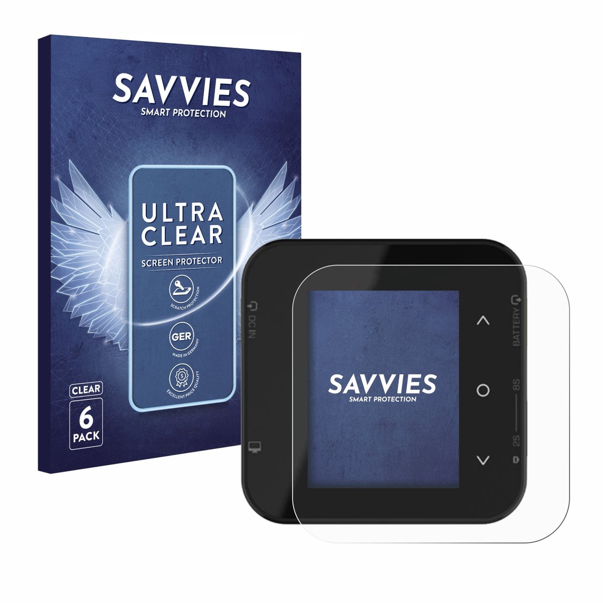 Savvies - Screenprotector voor ISDT Air8 - Folie Beschermfolie transparant 6 Stuks