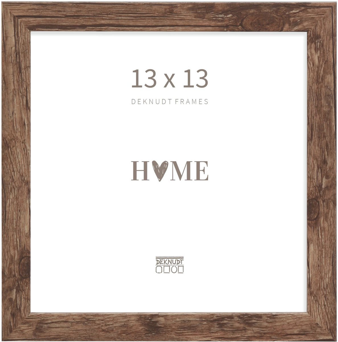 Deknudt Frames fotolijst S45RH3 - bruin - hout - 13x13 cm