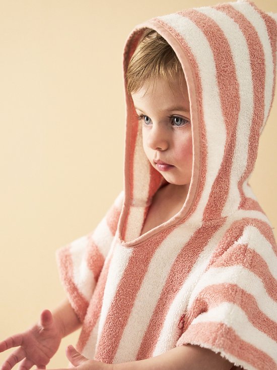 Vertbaudet gestreepte baby-badponcho van VER — afbeelding 3