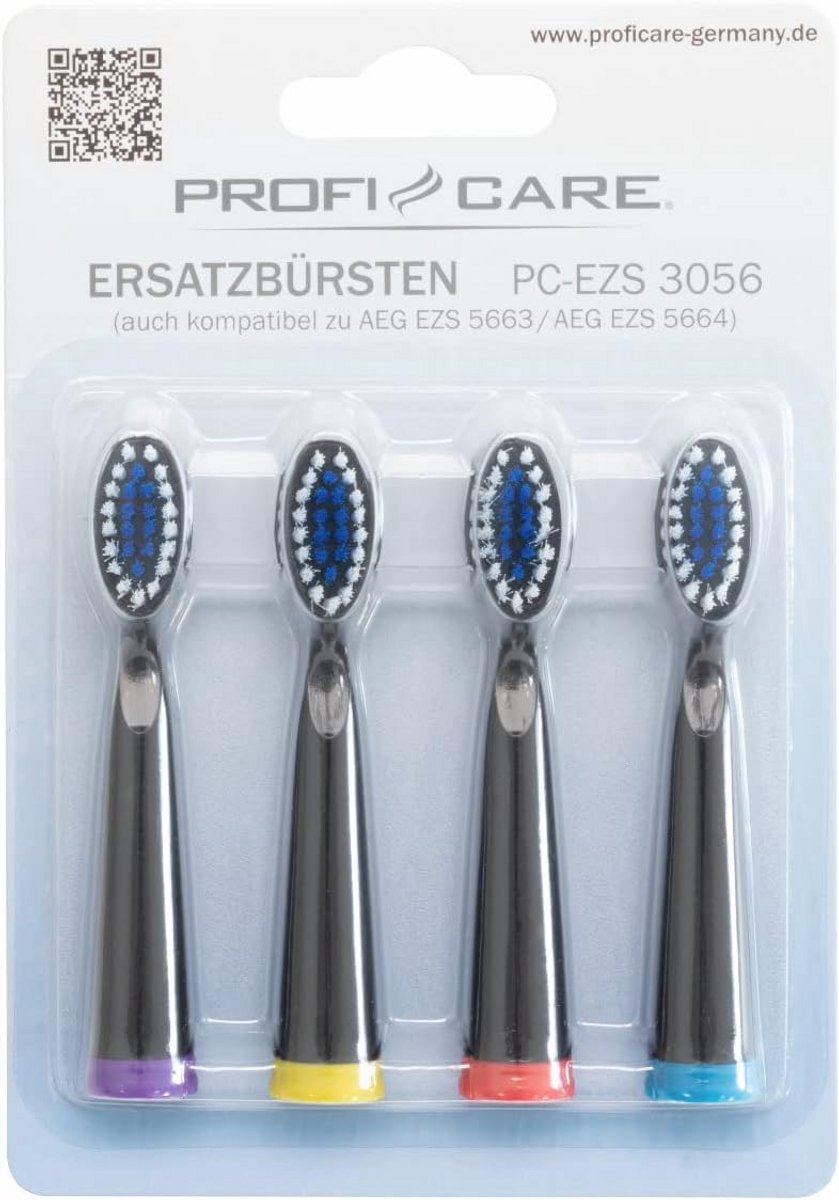 Accessoire Set voor PC-EZS 3056 Elektrische Tandenborstel - 4 Vervangingsborstels