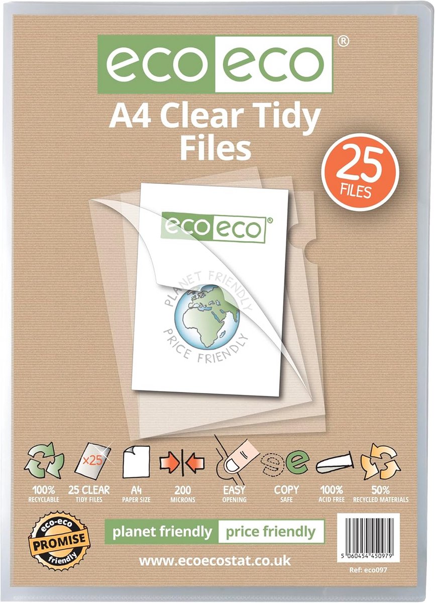 A4 Gerecycleerde Tassen 200 Micron - Milieuvriendelijke Documentenorganisatie