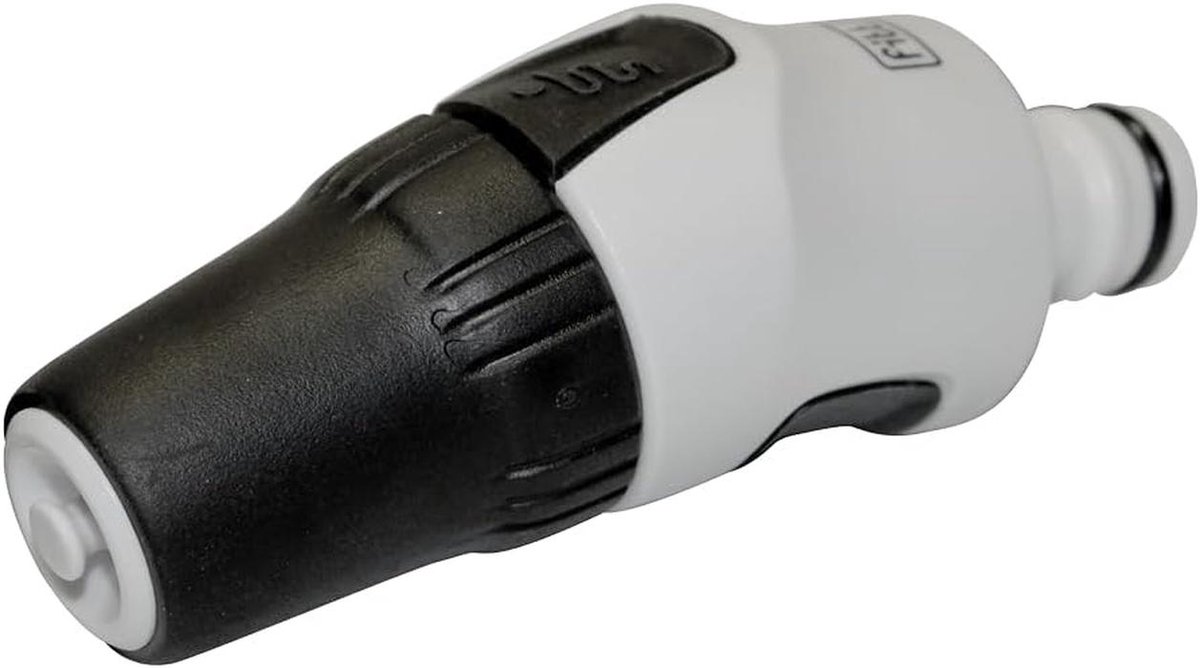 Ergonomische Compacte Tuinslang Sproeikop met Verstelbare Straal, Grijze Afwerking