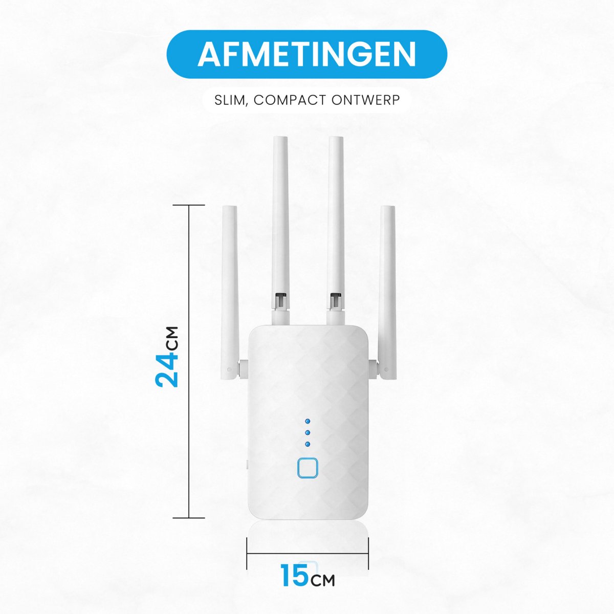 All4Less WiFi Versterker met Ethernet Poort 2.4GHz & 5GHz - afbeelding 3