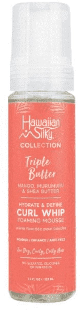 Hawaiian Silky Triple Butter Hydrate & Define Curl Whip Foaming Mousse 222ml