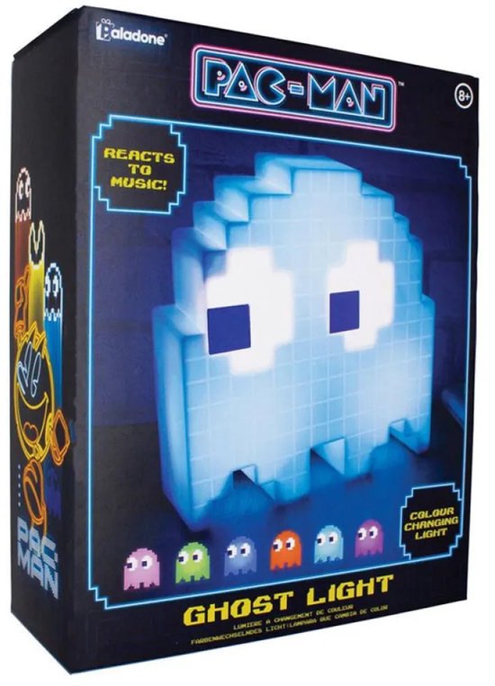 Pac-Man - Ghost Nachtlamp - Bureaulamp 16 kleuren LED met Party Mode van Paladone — afbeelding 4