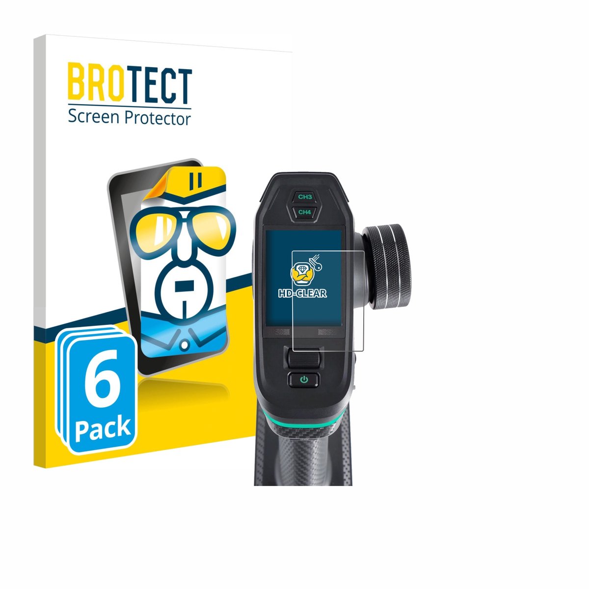 BROTECT - Screenprotector voor DumboRC DDF-350 - Folie Beschermfolie transparant 6 Stuks