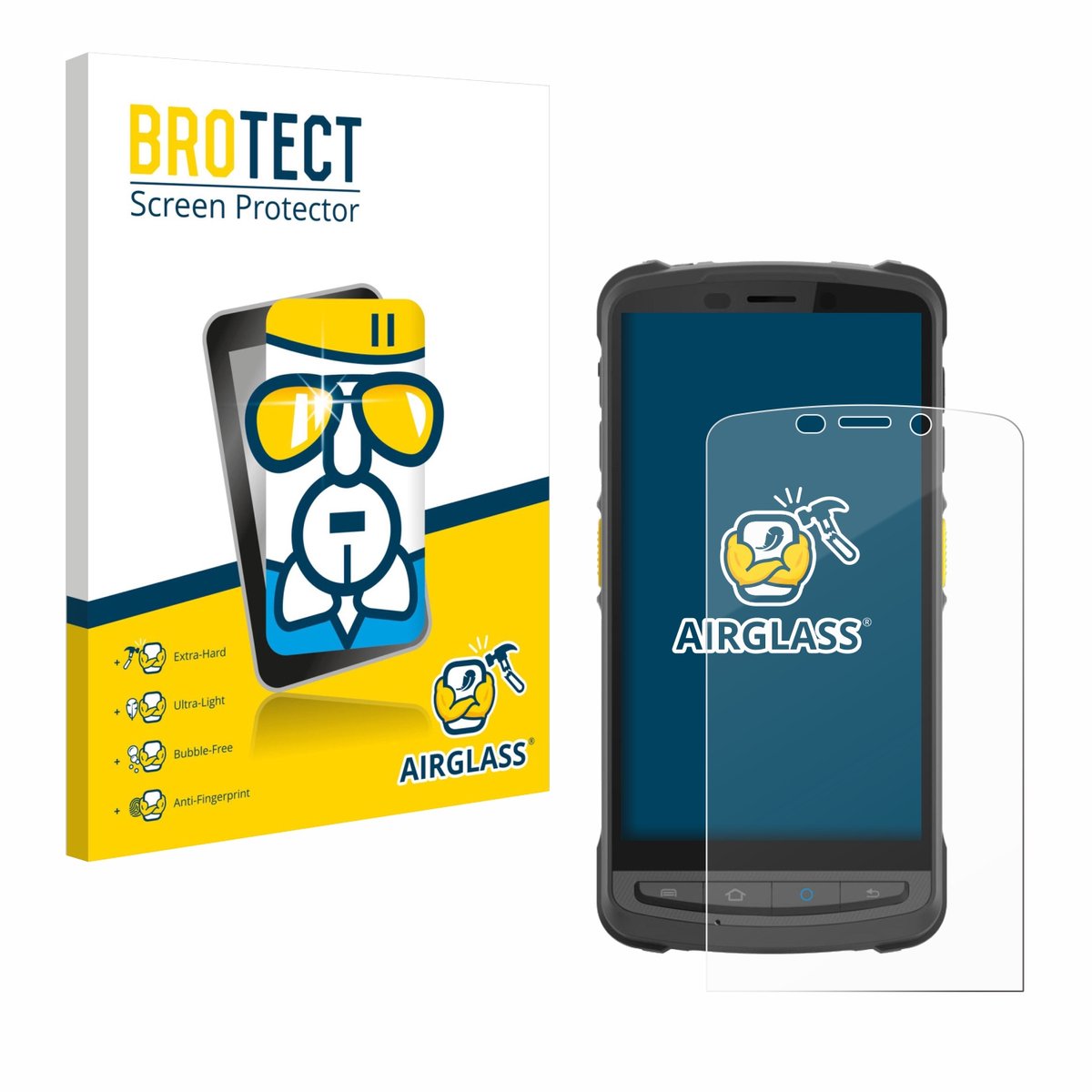 Screenprotector voor Newland MT9055 Orca III Beschermglas transparant