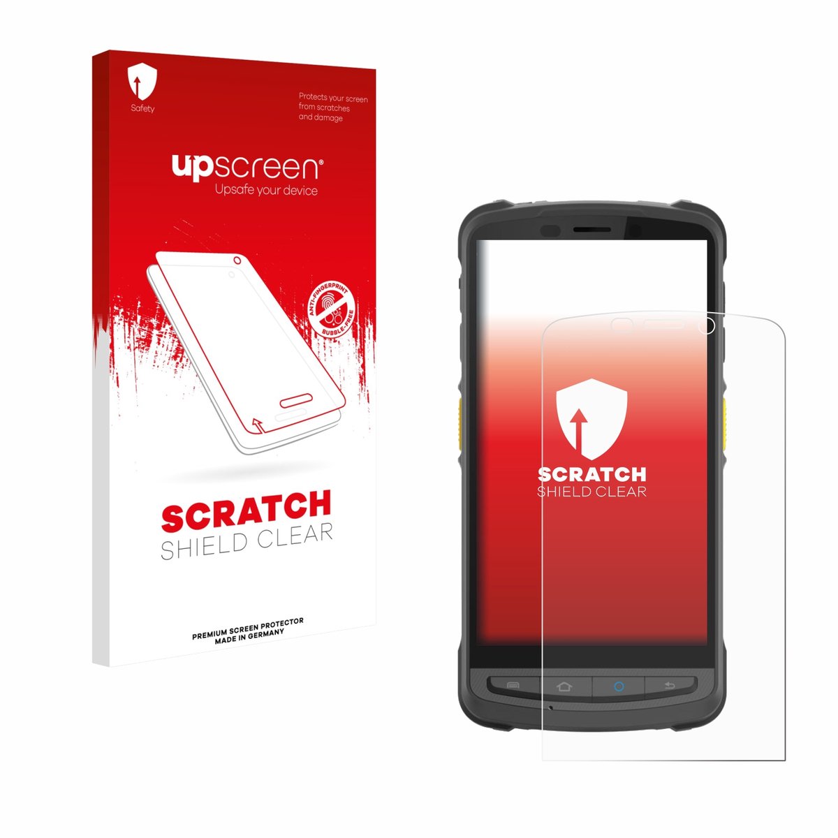 upscreen - Screenprotector voor Newland MT9055 Orca III - Folie Beschermfolie transparant